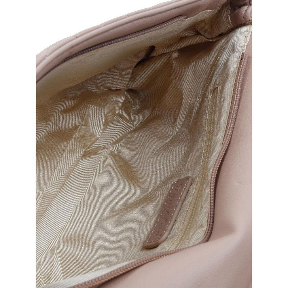 Odette Awe-Worthy Tasseled Beige Hand Bag