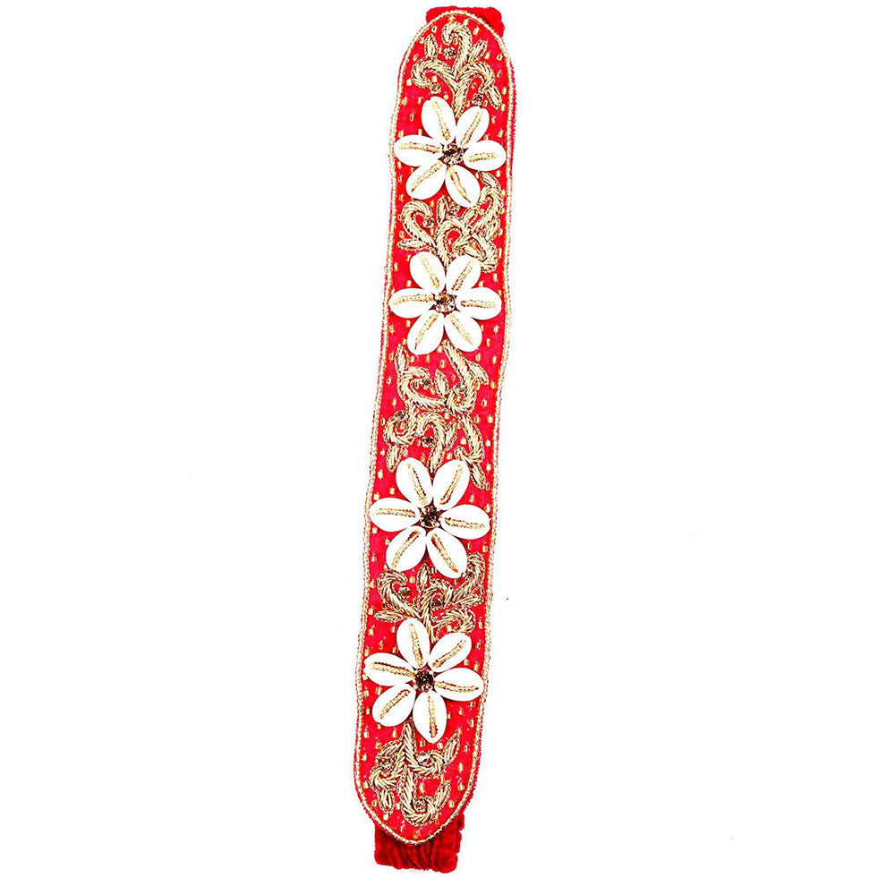 Odette Pure Red Broad Faux Leather Belt