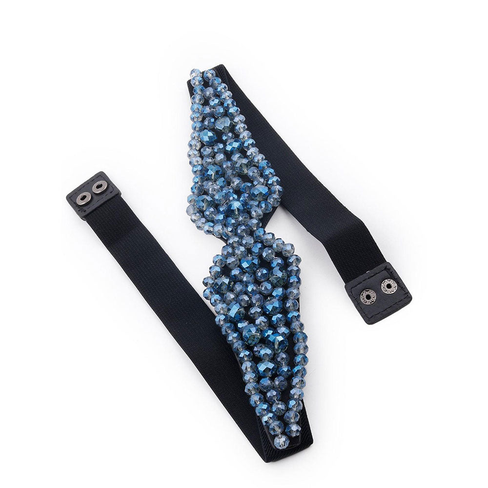 Odette Stunning Blue Statement Waist Belt