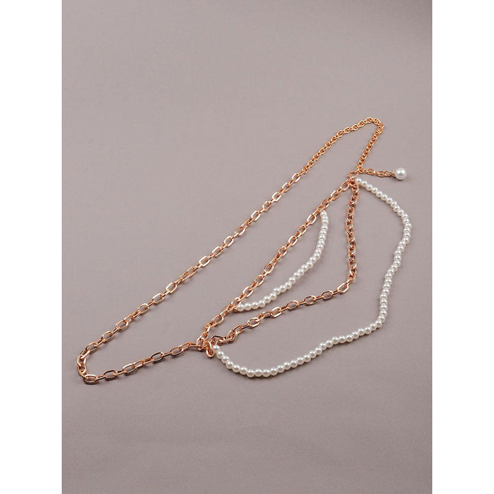 Odette Gold-Tone Floral Waist Chain for Women