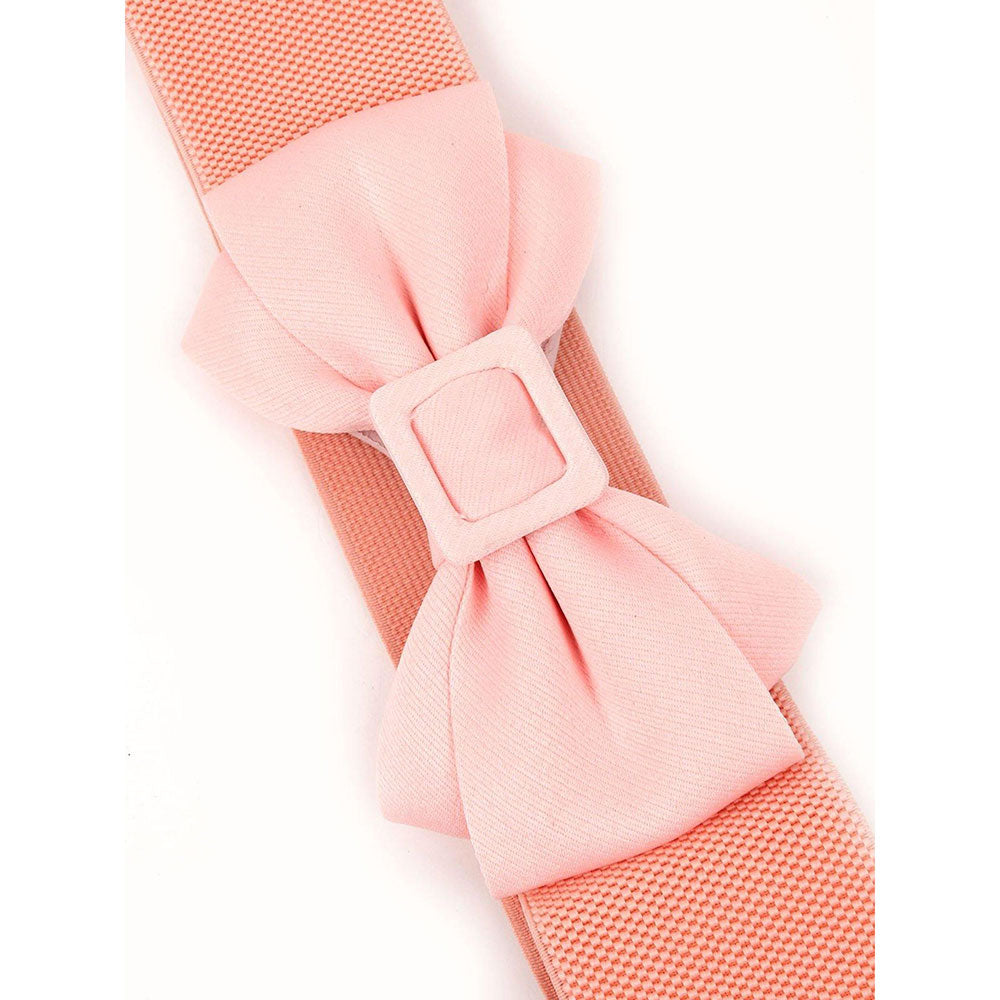 Odette Classy Peach Belt with Bow