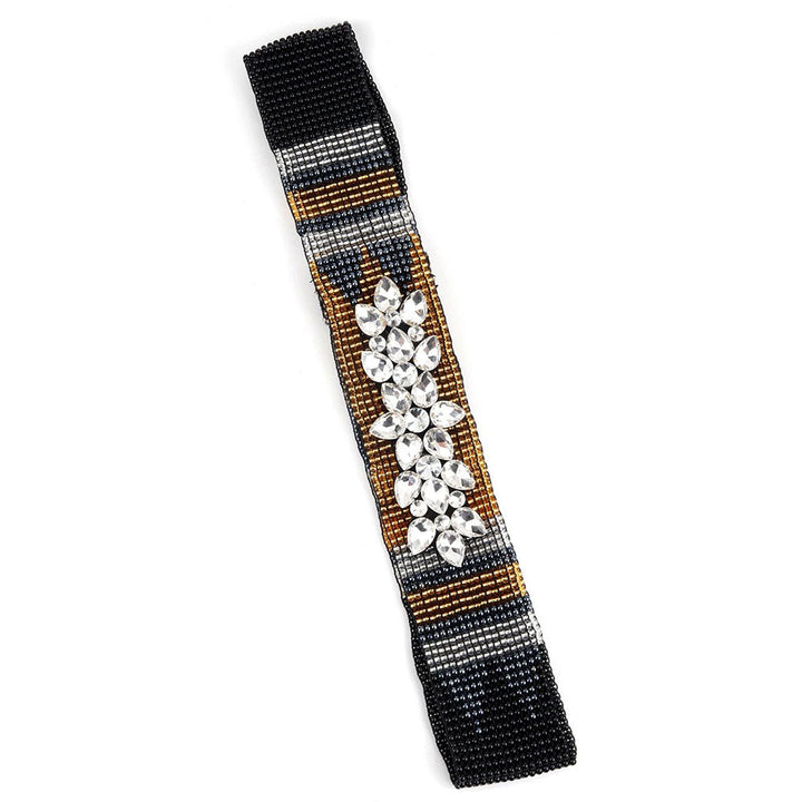 Odette Multi-Color Silver Stone-Modern Belt