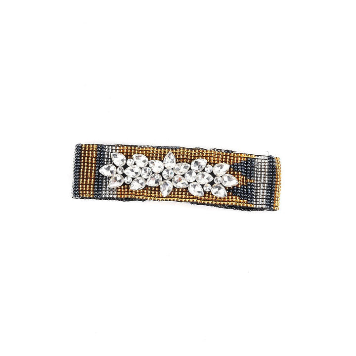 Odette Multi-Color Silver Stone-Modern Belt