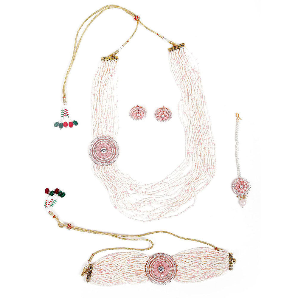 Odette Cute Baby Pink Necklace Set