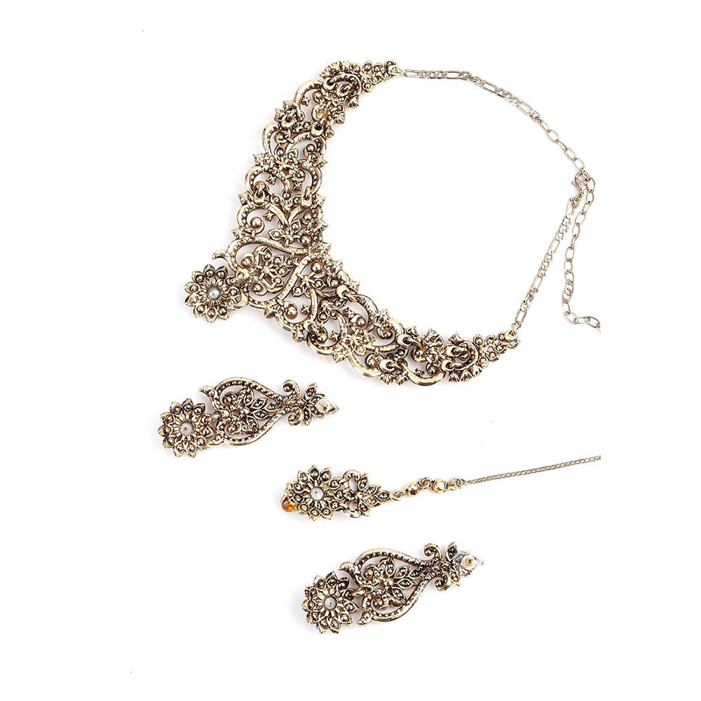 Odette Yellow Crystal Necklace Set