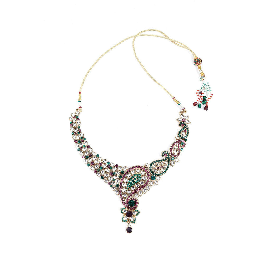 Odette Multicolor Crystal Necklace Set