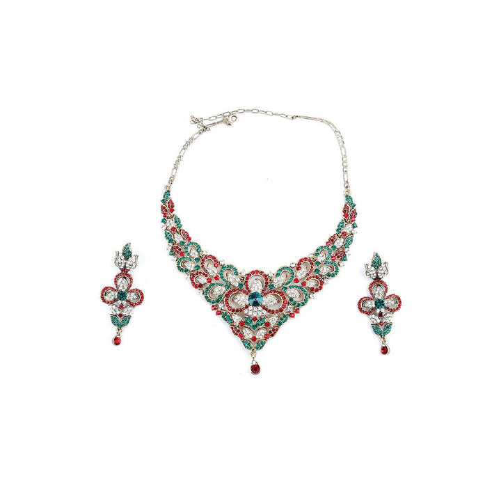 Odette Multicolor Crystal Necklace Set