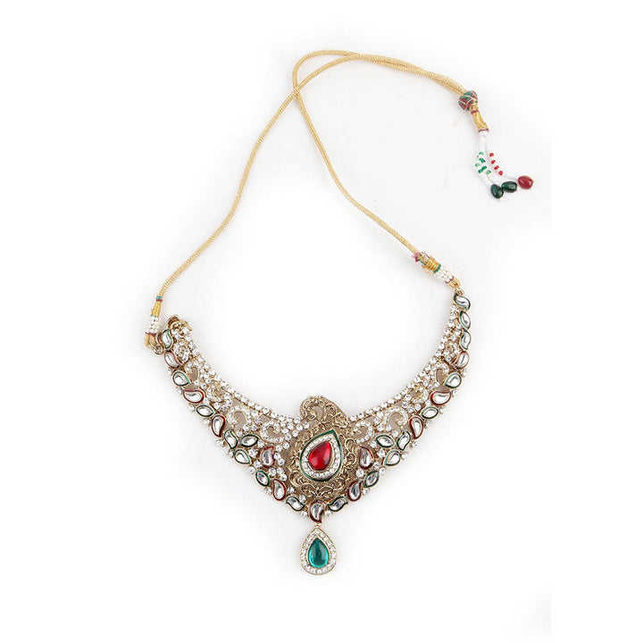 Odette Antique Kundan Necklace Set