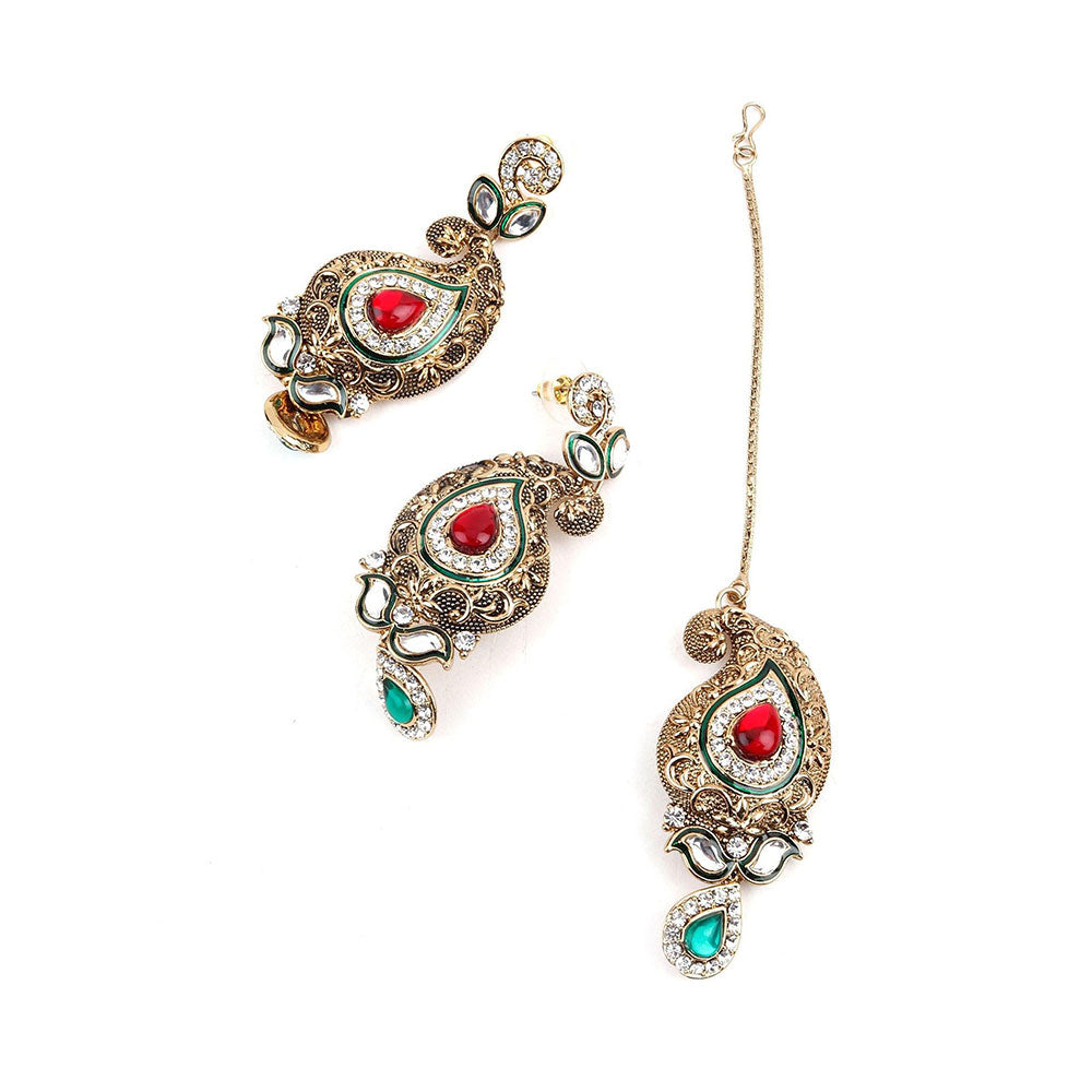 Odette Antique Kundan Necklace Set