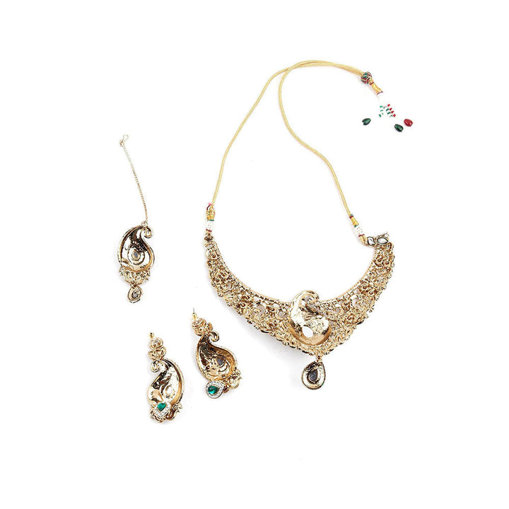 Odette Antique Kundan Necklace Set