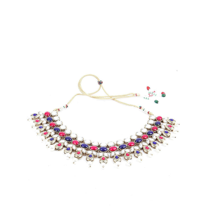 Odette Multicolor with Pearls Necklace Set