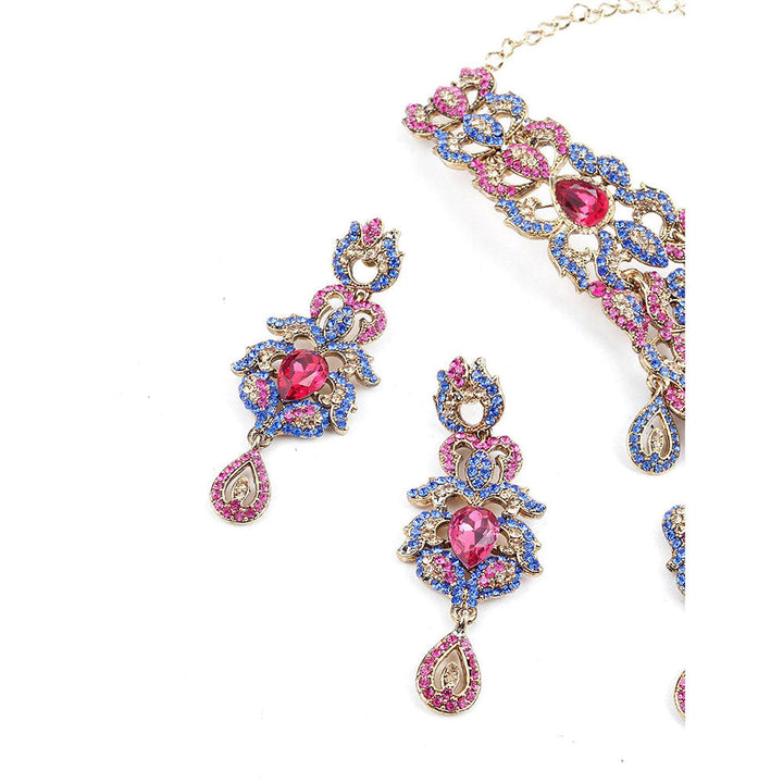 Odette Multi Color Crystal Necklace Set