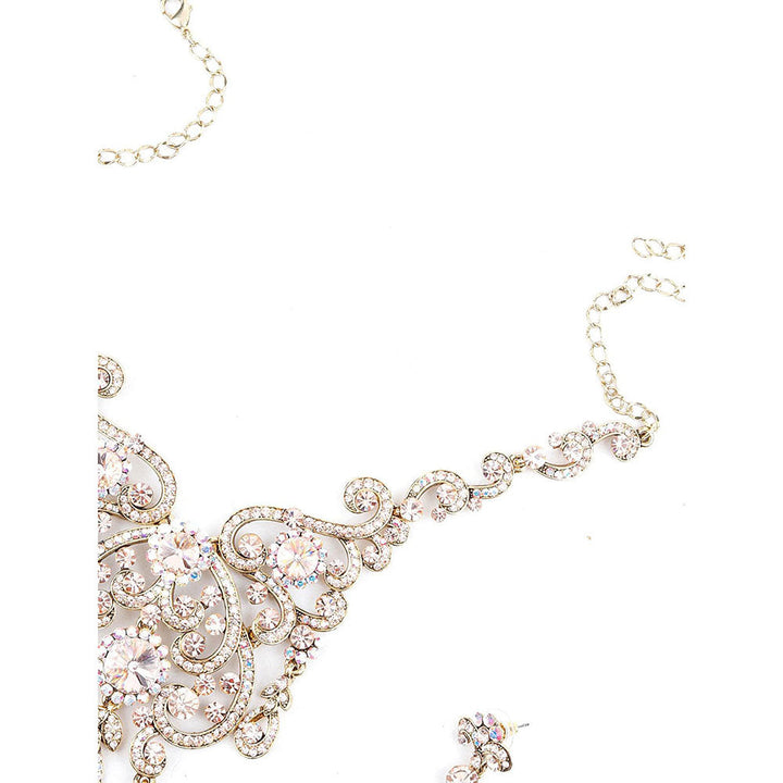 Odette White Crystal Necklace Set