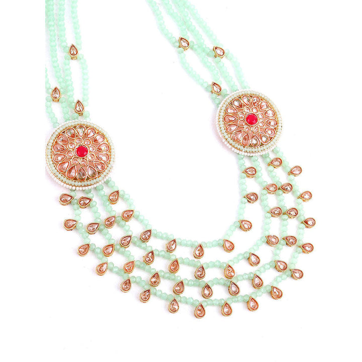 Odette Mint Green Kundan Necklace Set