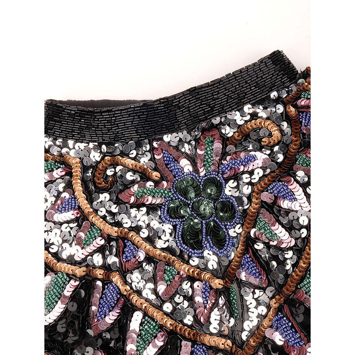 Odette Multi-Colour Embellished Cape