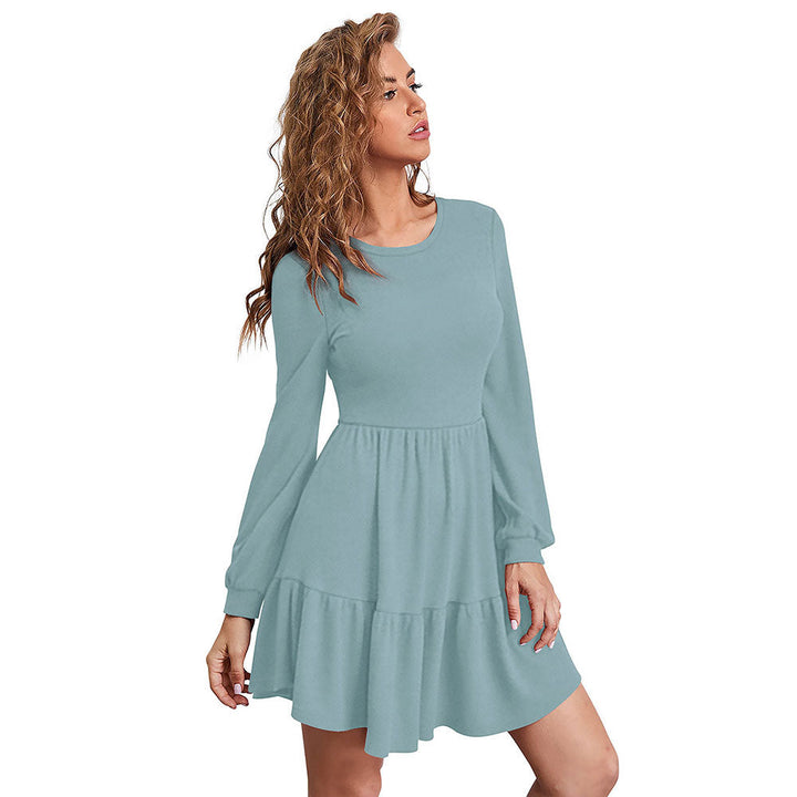 Odette Light Green Skater Dress for Women