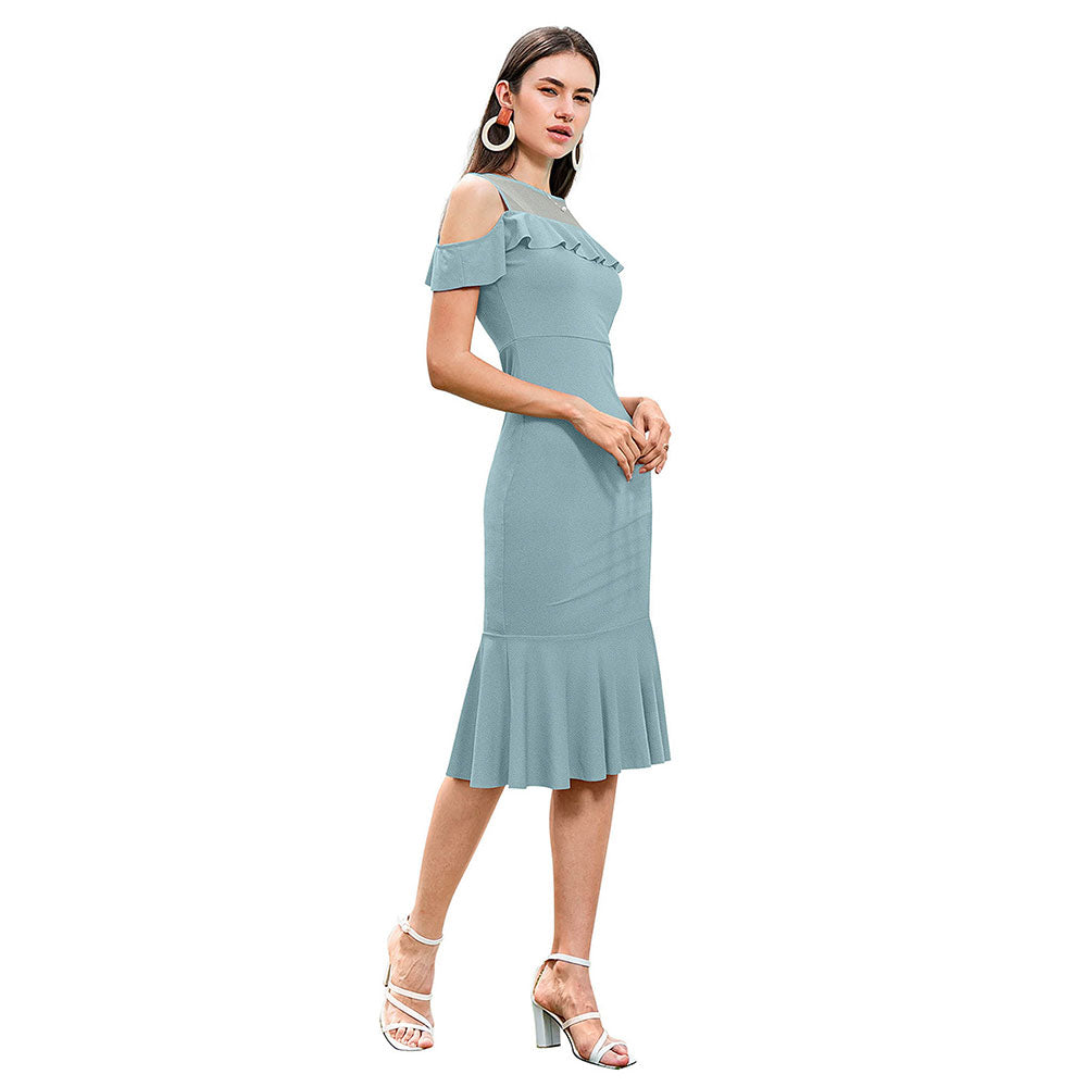 Odette Light Green Bodycon for Women