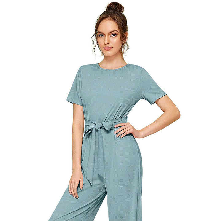 Odette Pista Knit Fabric Jumpsuit For Women