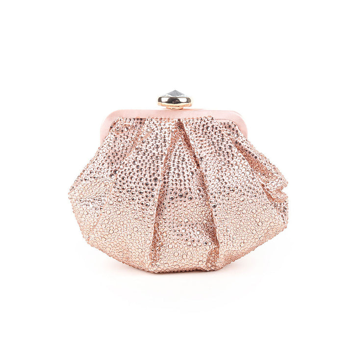 Odette Peach Embellished Batua for Women