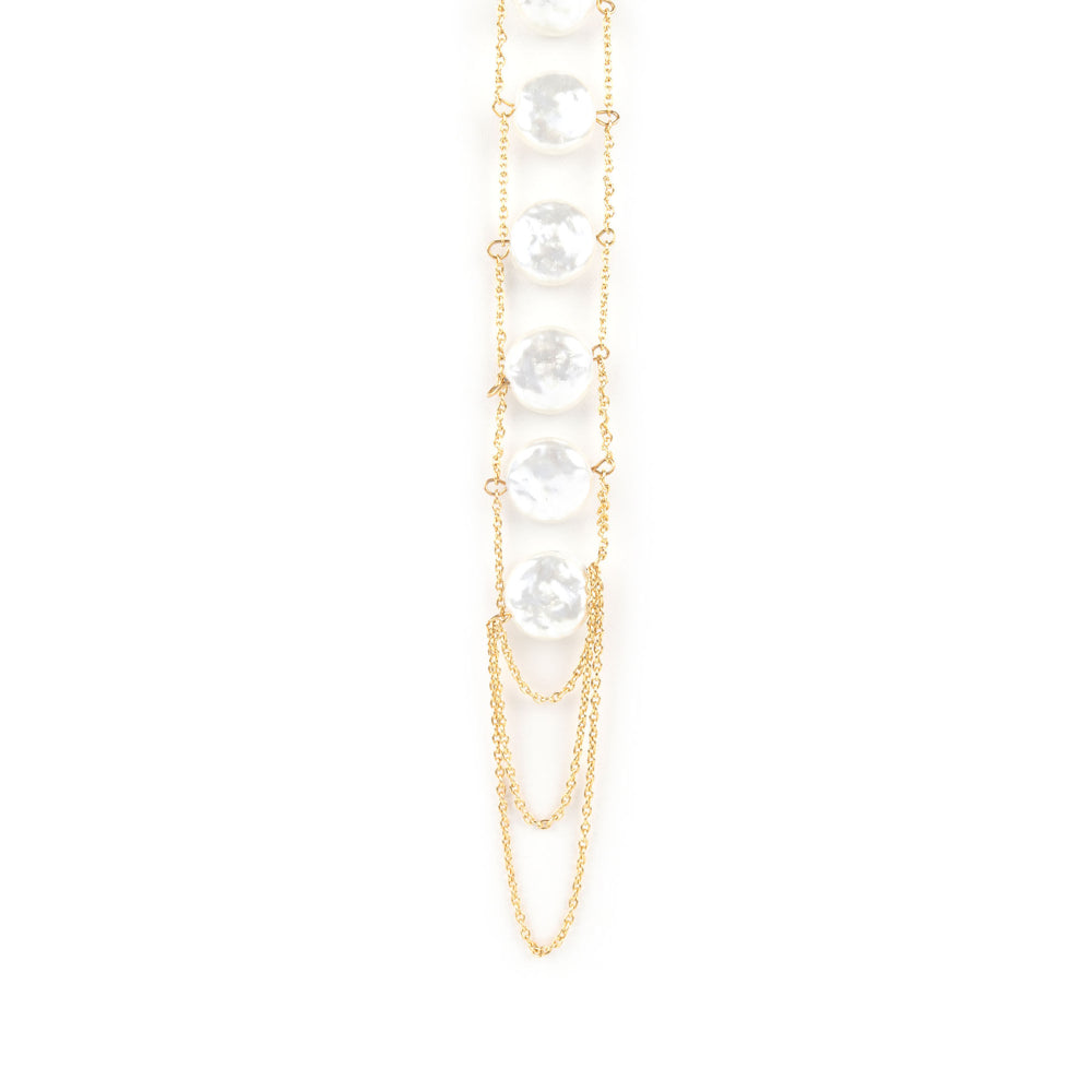 Odette White Mid Length Neckpiece for Women