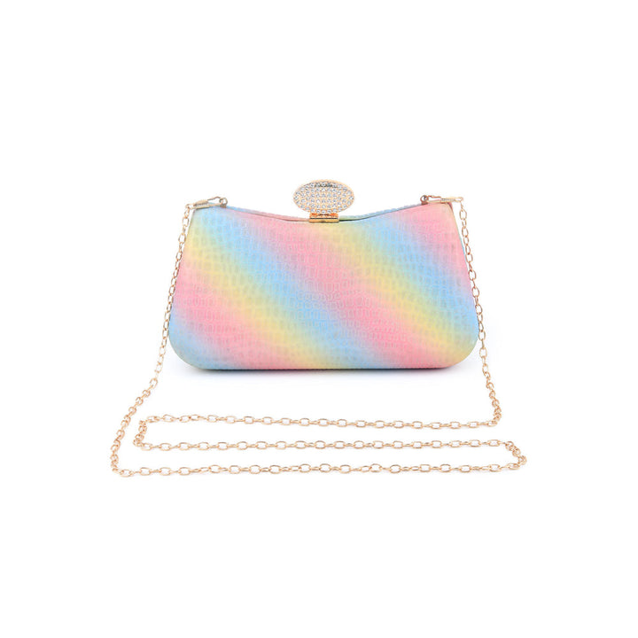 Odette Women Multicolor Moon Textured Clutch