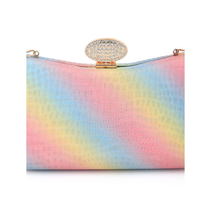 Odette Women Multicolor Moon Textured Clutch