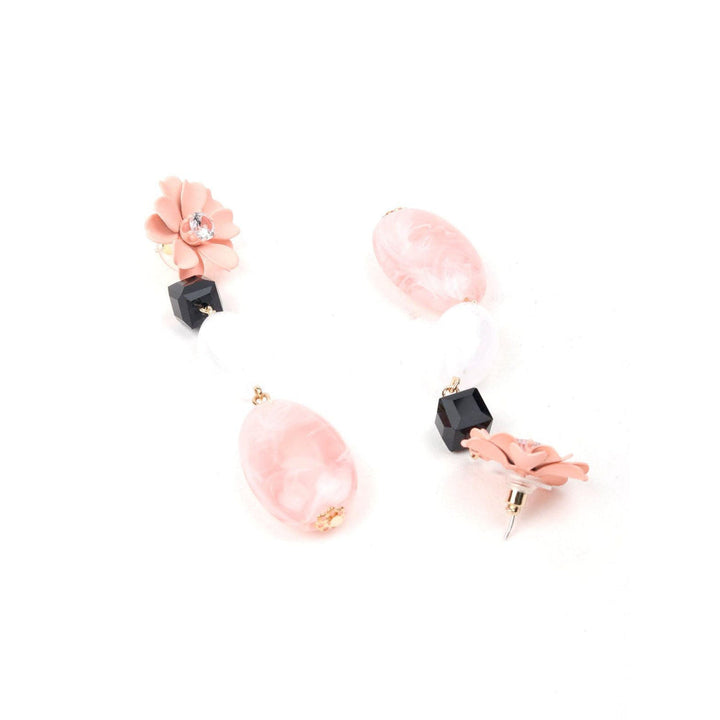 Odette Women Pink Metal Earrings