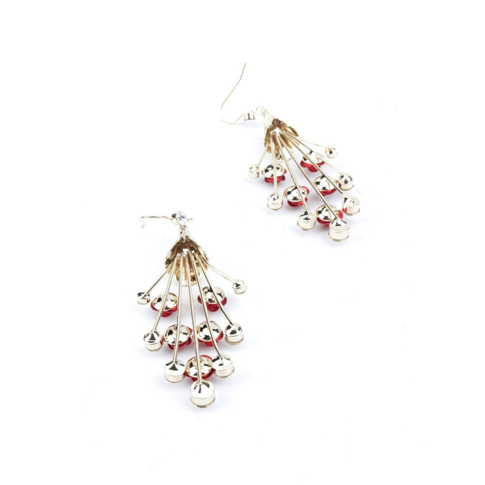 Odette Women Divine Red Dangle Earrings