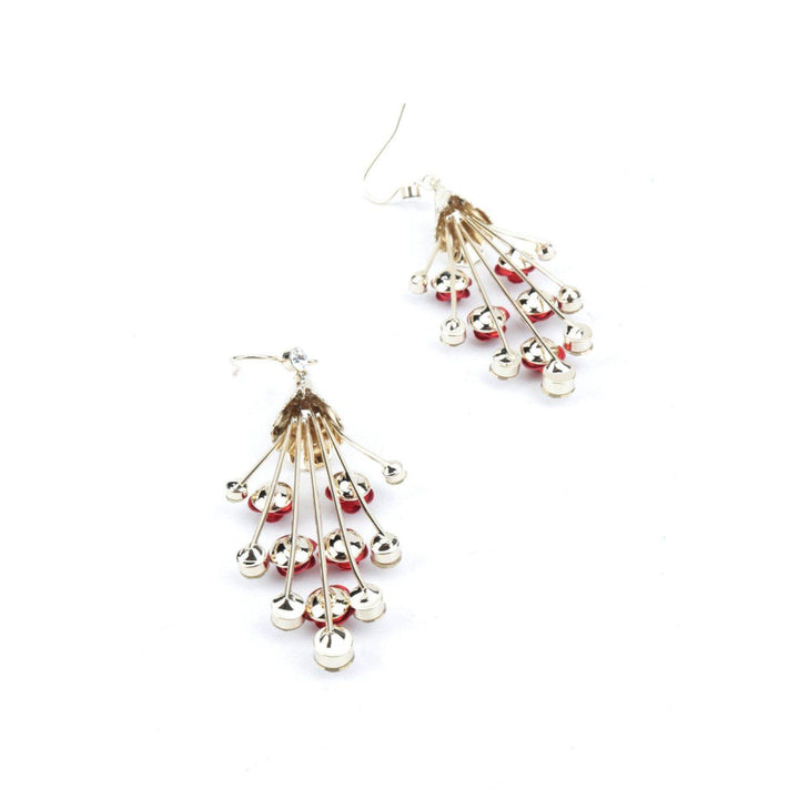 Odette Women Divine Red Dangle Earrings