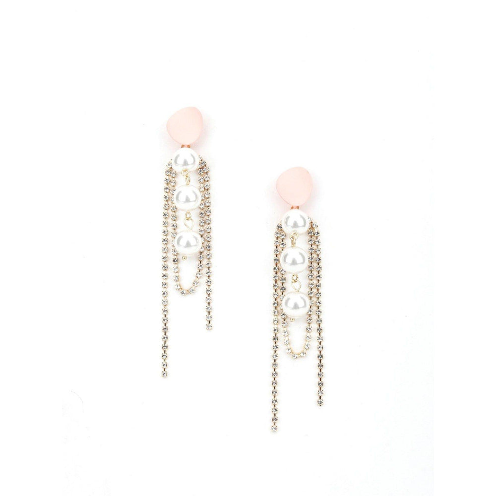 Odette Women Vintage Party Pink Dangle Earring