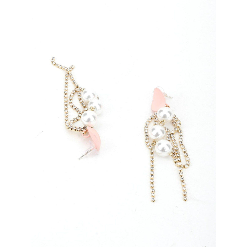 Odette Women Vintage Party Pink Dangle Earring