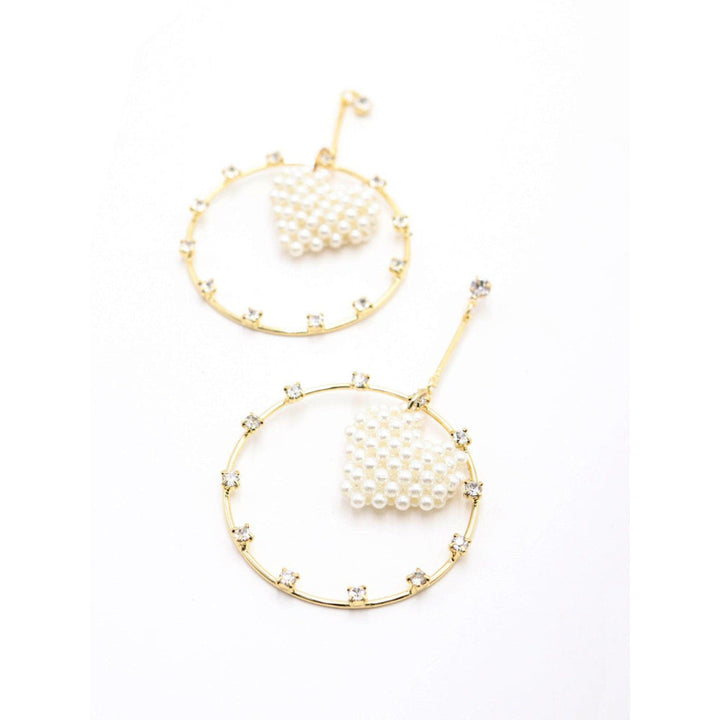 Odette Women Hoop Cute Half-Moon Multistrand Earrings