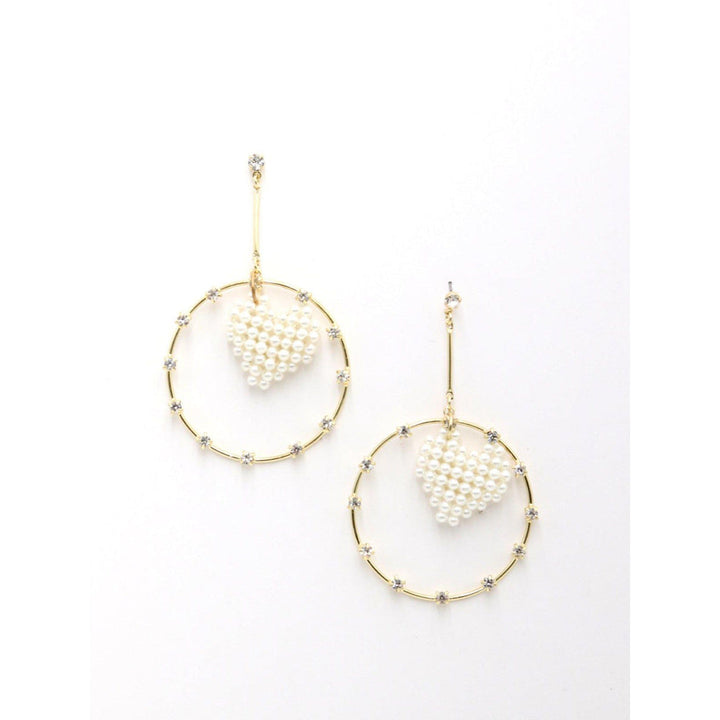 Odette Women Hoop Cute Half-Moon Multistrand Earrings