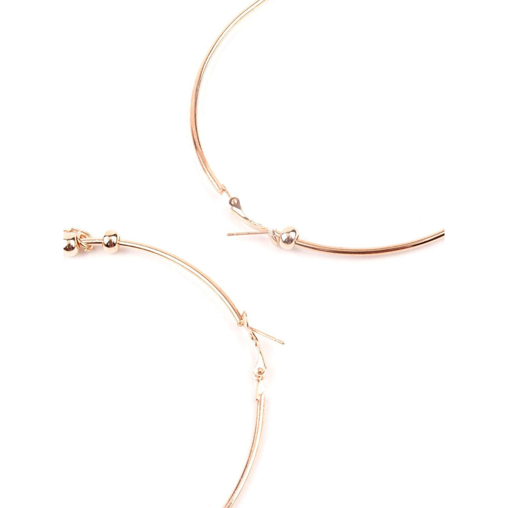 Odette Women Rounded Hoop Chain Earrings