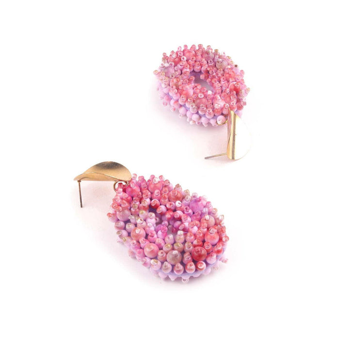 Odette Women Pink Gorgeous Beaded Earrings