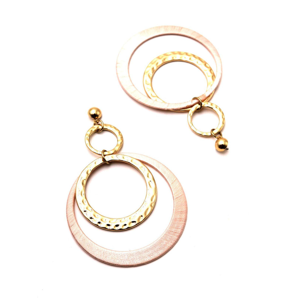 Odette Women Ultra-Modern Ring Dangle Earrings