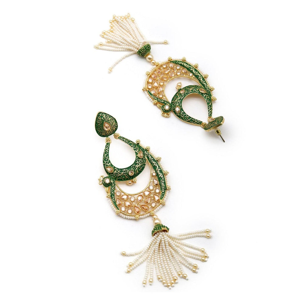 Odette Women Peacock Shape Dangle Earrings