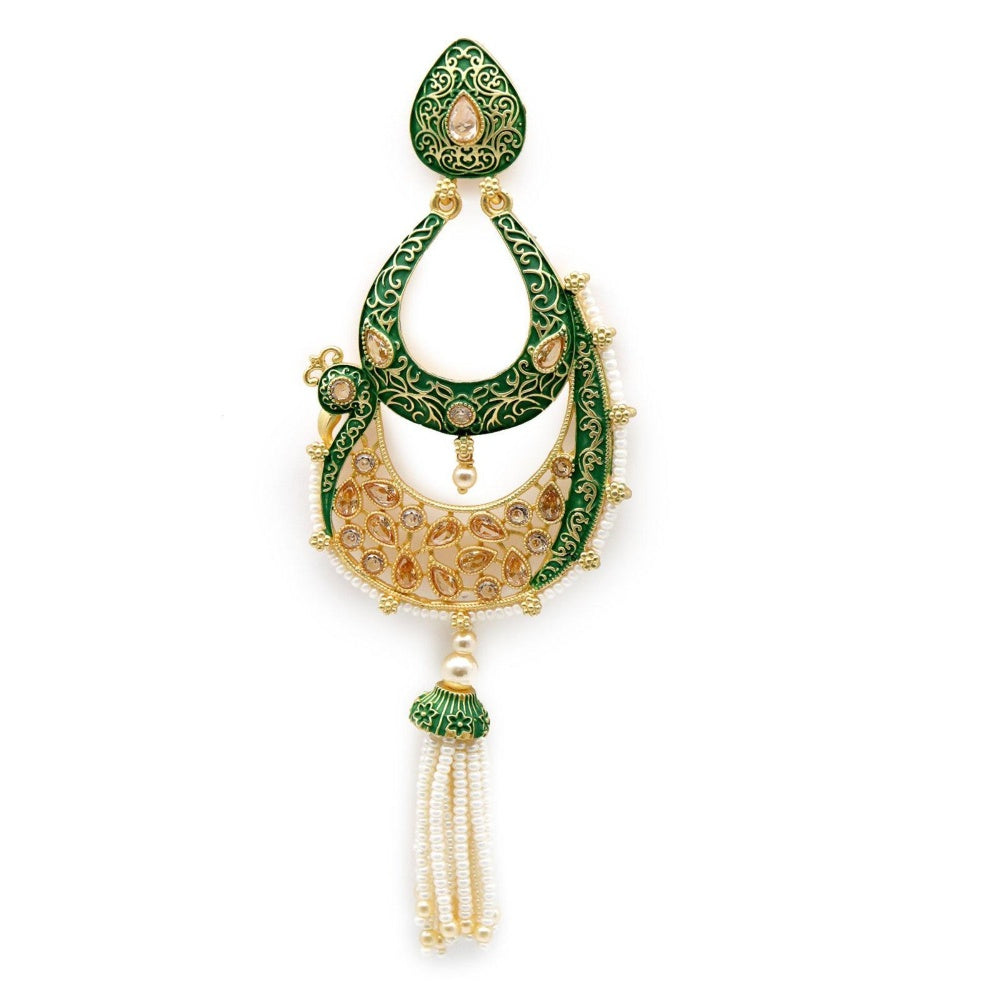 Odette Women Peacock Shape Dangle Earrings