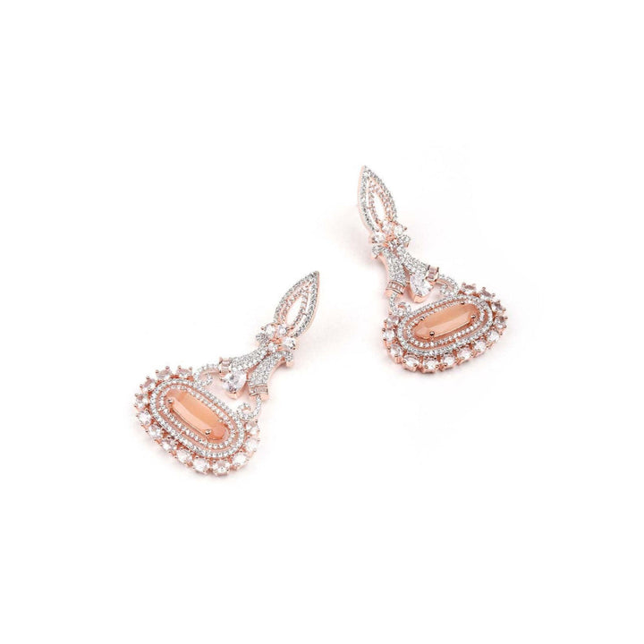 Odette Women Elegant Stunning Peach Dangle Earrings