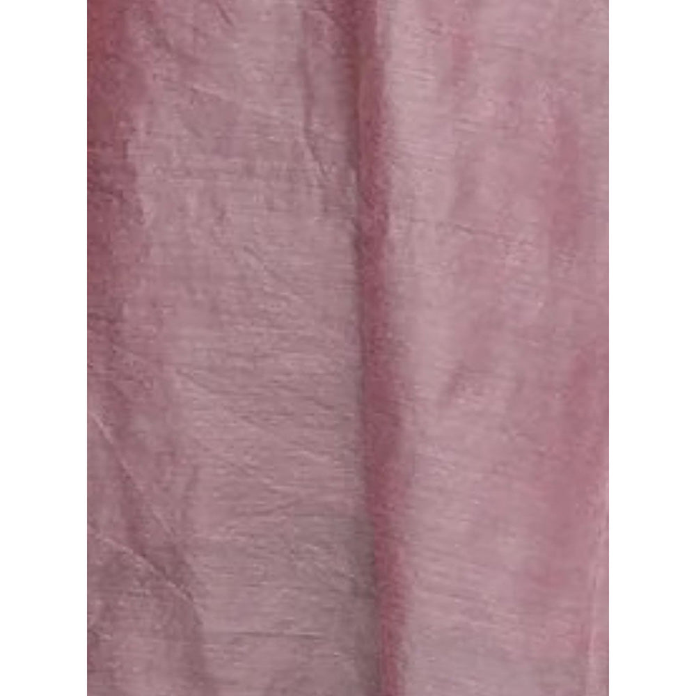 Odette Mauve Embroidered Poly Silk Kurta with Pant and Dupatta (Set of 3)