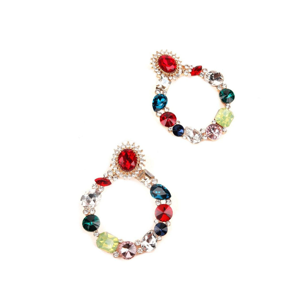 Odette Women Multicolour Metal Earrings