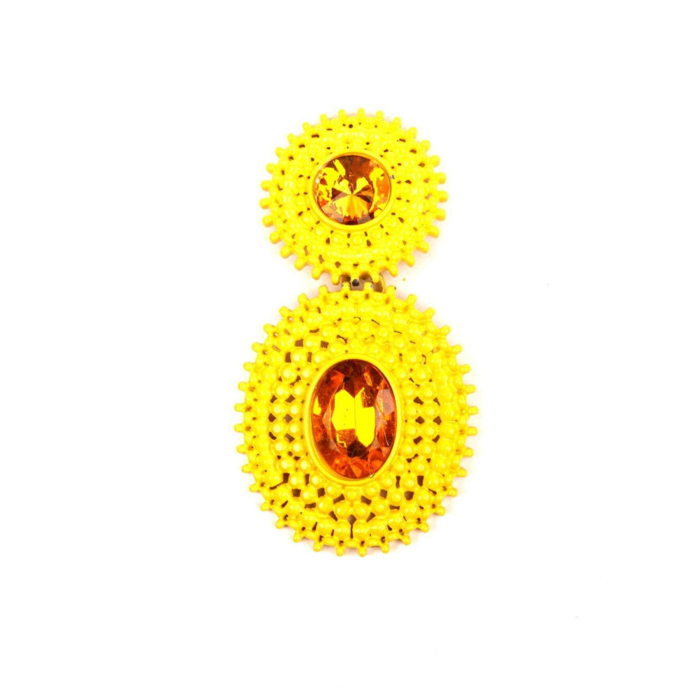 Odette Women Yellow Metal Earrings