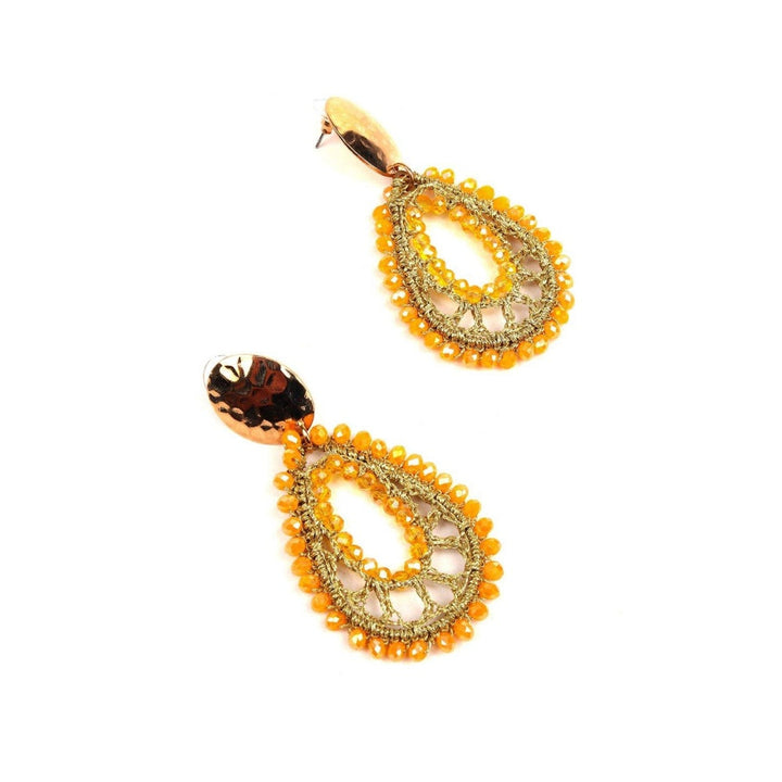 Odette Women Yellow Metal Earrings