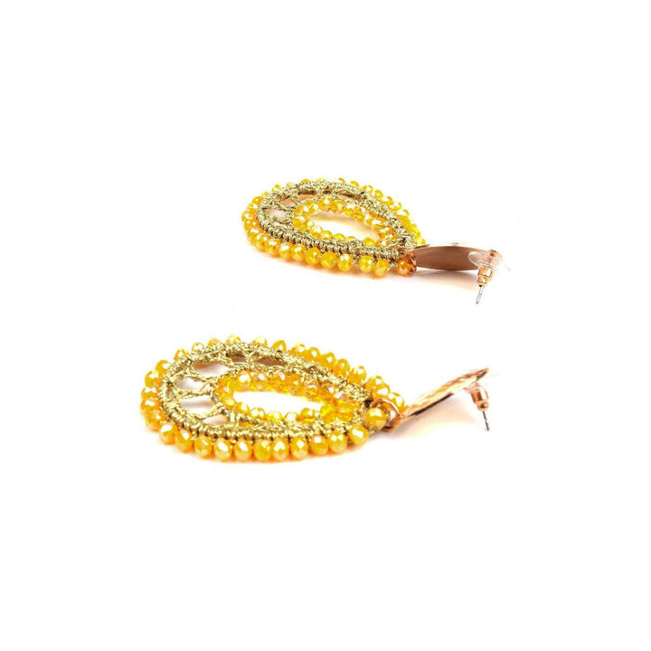 Odette Women Yellow Metal Earrings