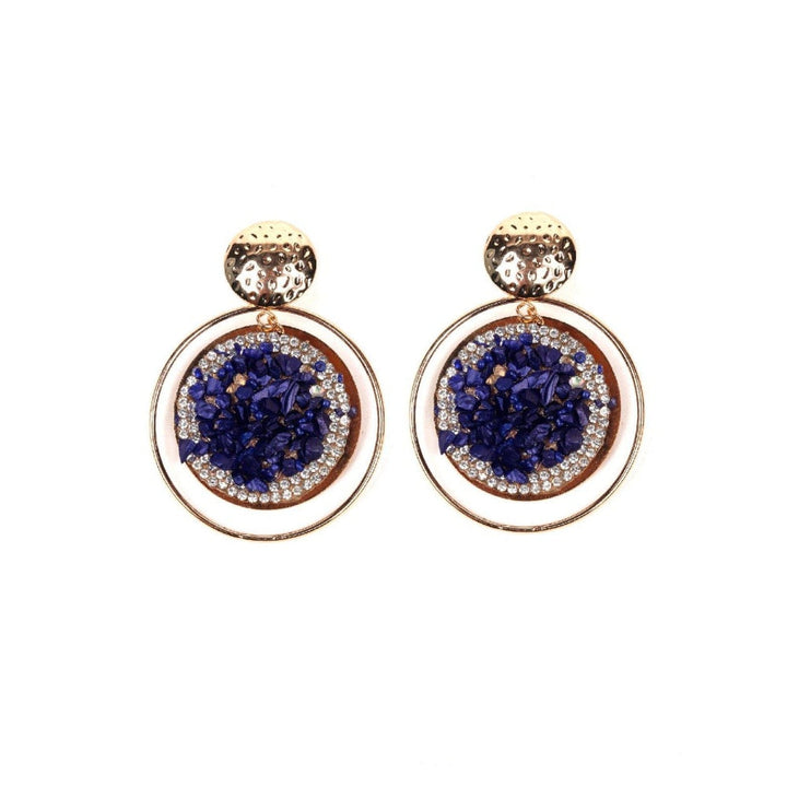 Odette Women Blue Metal Earrings