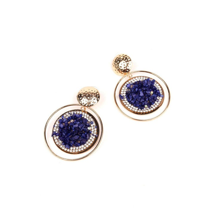 Odette Women Blue Metal Earrings