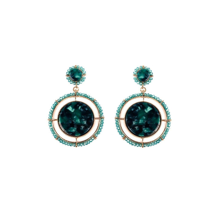 Odette Women Green Metal Earrings