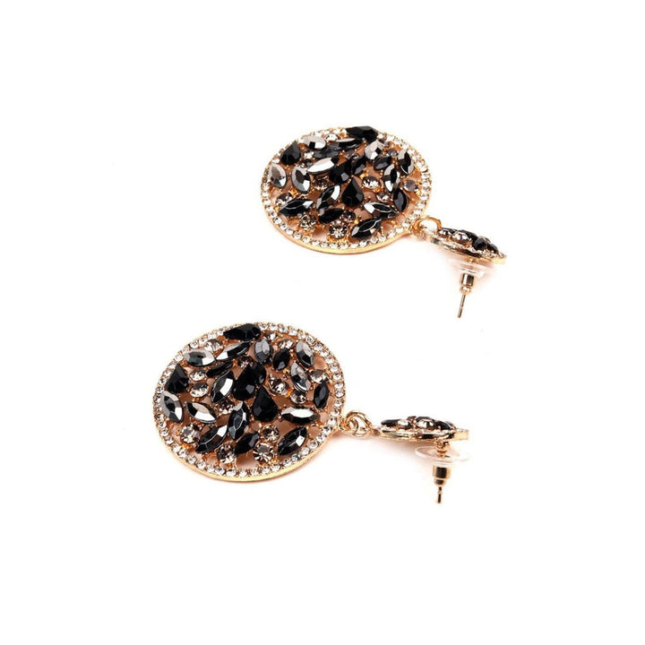 Odette Women Black Metal Earrings