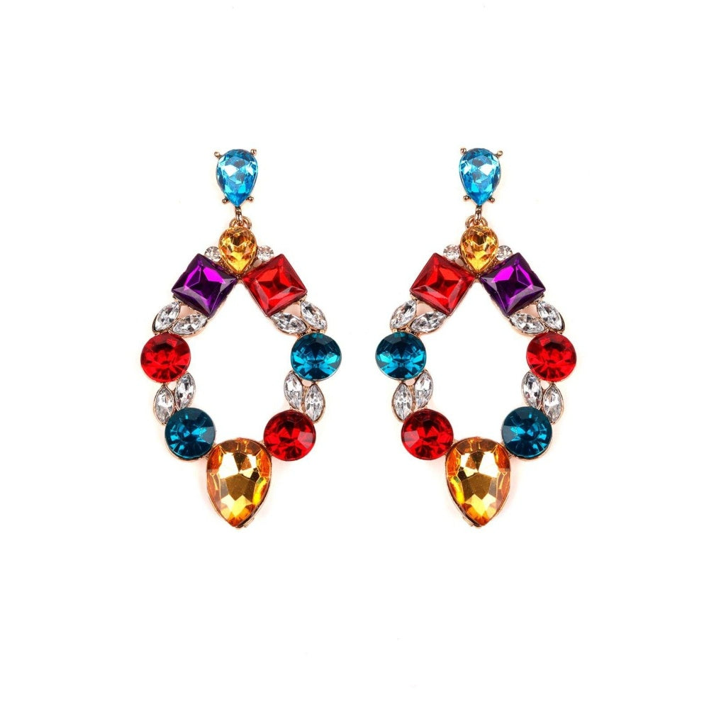 Odette Women Multicolour Metal Earrings