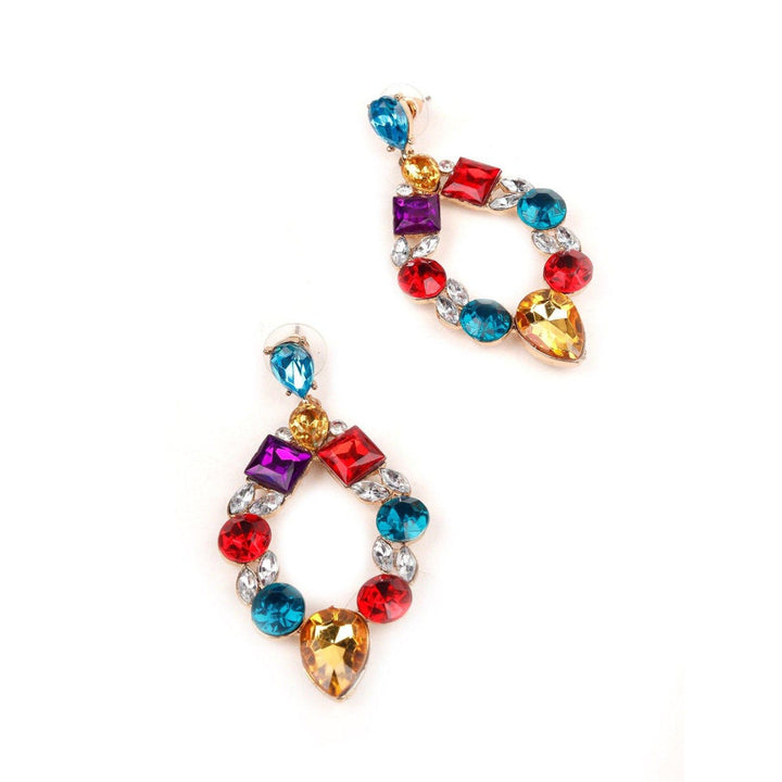 Odette Women Multicolour Metal Earrings